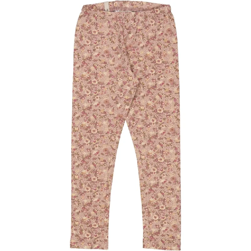 Jersey Leggings - rose snow flowers