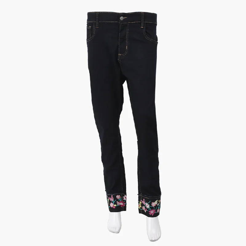 Women's Denim Pant - Navy Blue