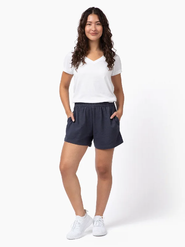 Women's Odyssey Blue Terry Lounge Shorts FINAL SALE