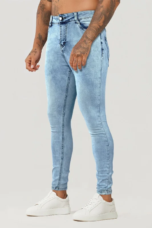 Men's Fashion Skinny Jean - Light Blue