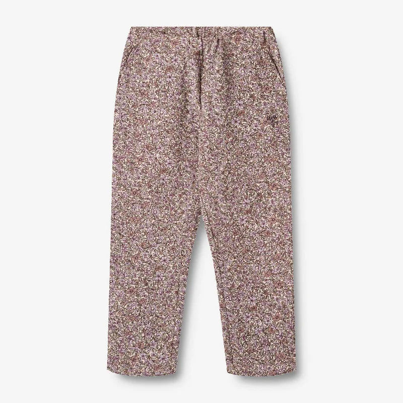 Sweatpants Eline - lilac flowers