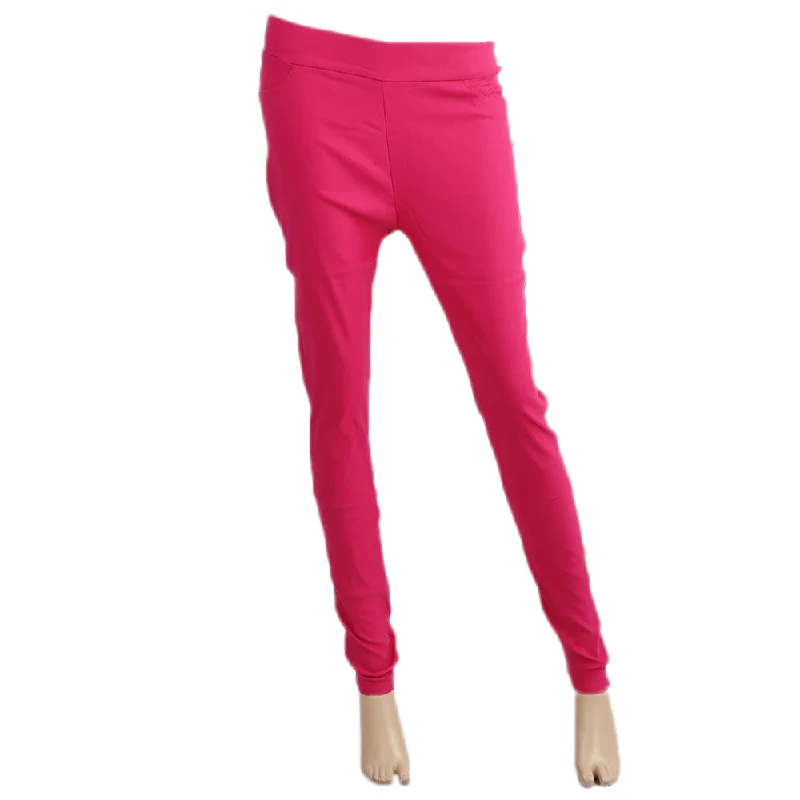 Women's Cotton Pant - Pink