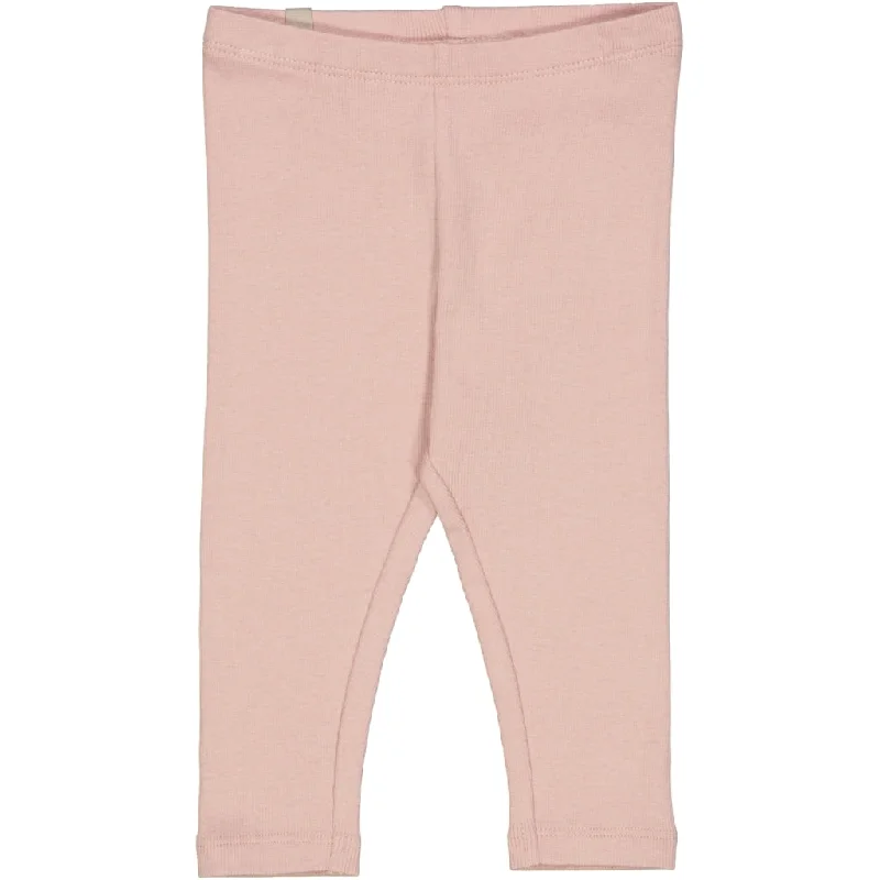 Rib Leggings - rose powder