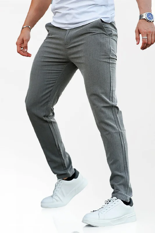 Men's Gray Skinny Pant