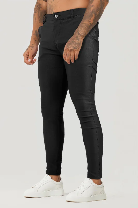 Mens Casual Black Trouser