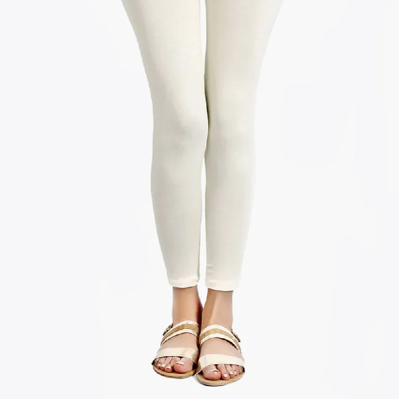 Women's Plain Tights - Off White