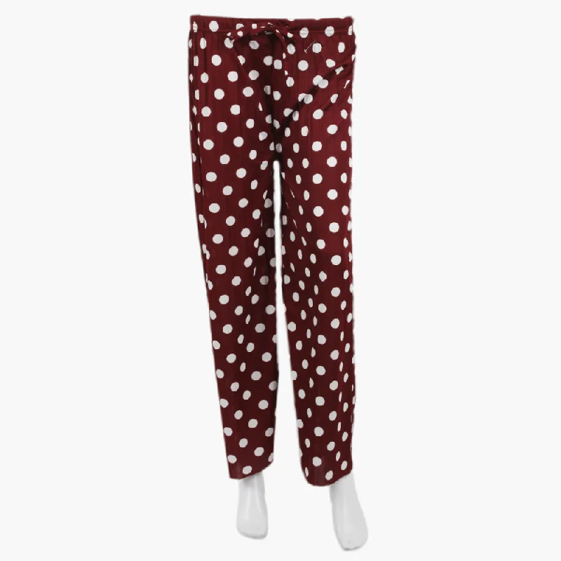 Women's Fancy Trouser - Maroon