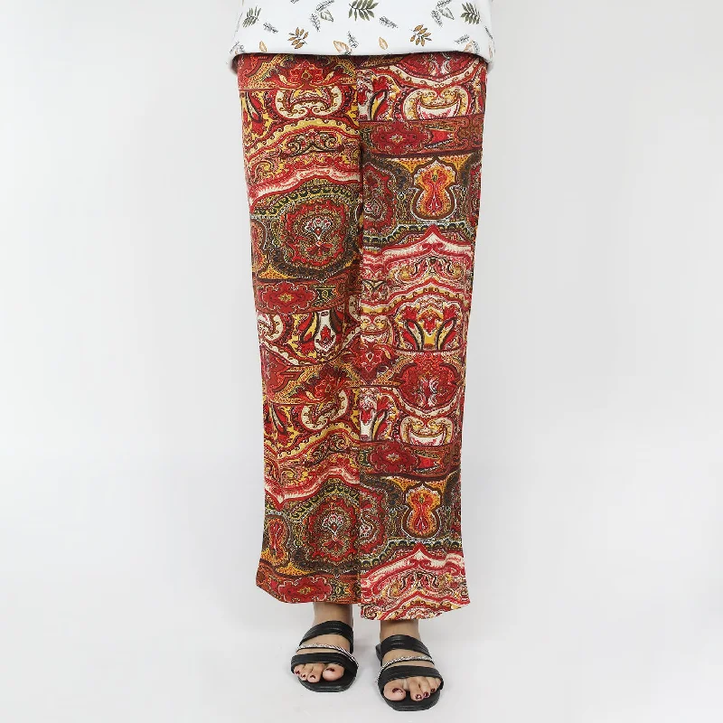 Women's Printed Flapper - Rust