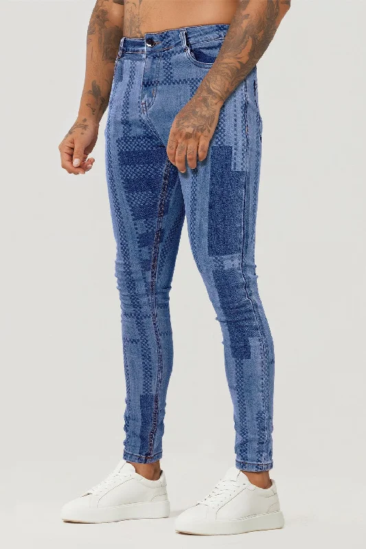 Men's Pinstripe Skinny Jean