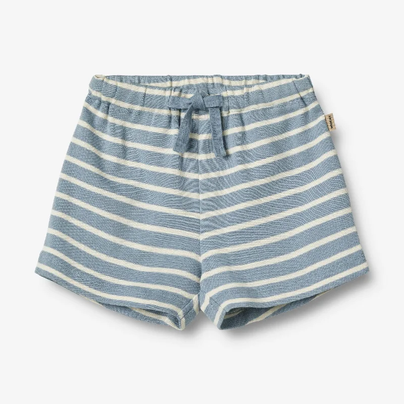 Jersey Shorts Vic | Baby - ashley blue stripe