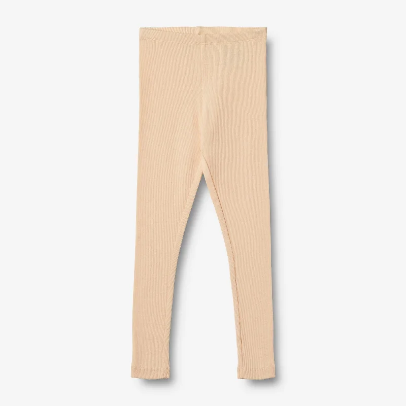 Rib Leggings Maddy - pale peach