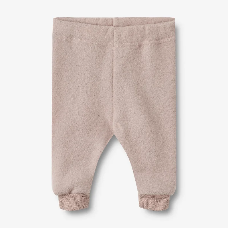 Wool Fleece Trousers Kinnie - dry rose