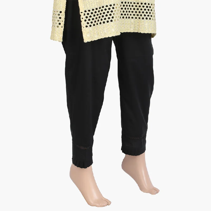 Women's Woven Trouser - Black