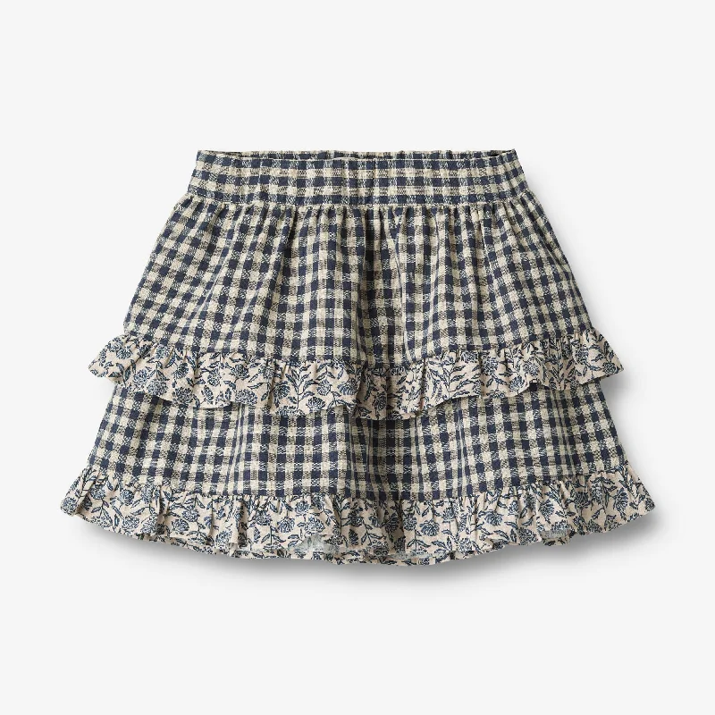 Skirt Ulrikke - blue check