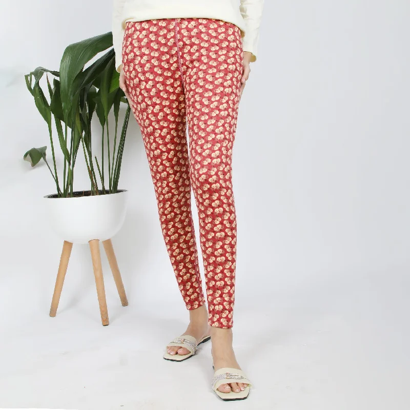 Women's Printed Tight - Rust