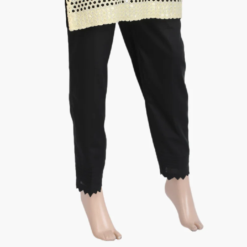 Women's Woven Trouser - Black