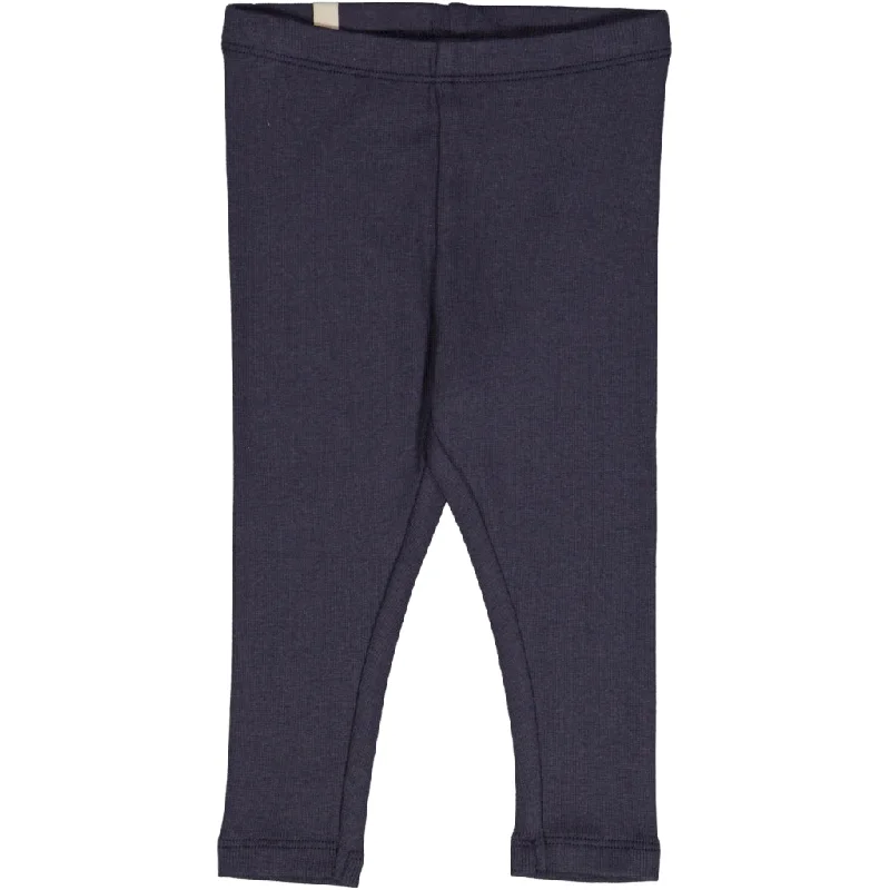 Rib Leggings - midnight blue