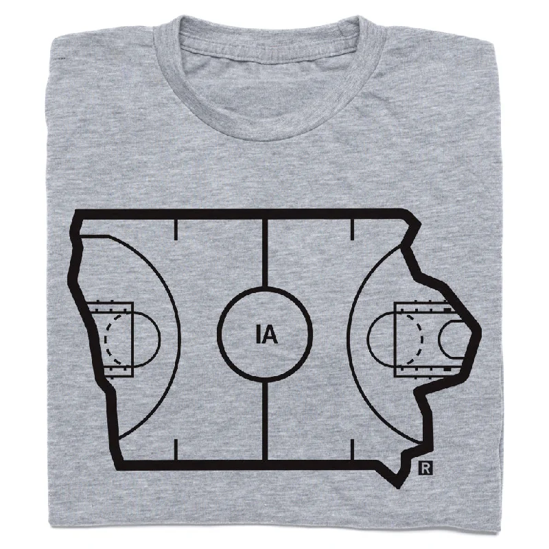 Iowa Outline Basketball