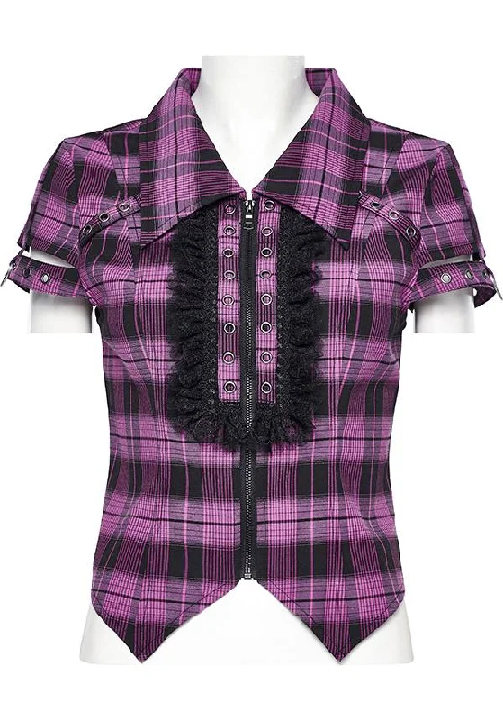 Uriah Tartan [Magenta/Black] | SHIRT*