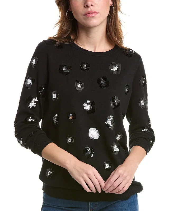 Edinburgh Knitwear Leopard Sequin Sweater