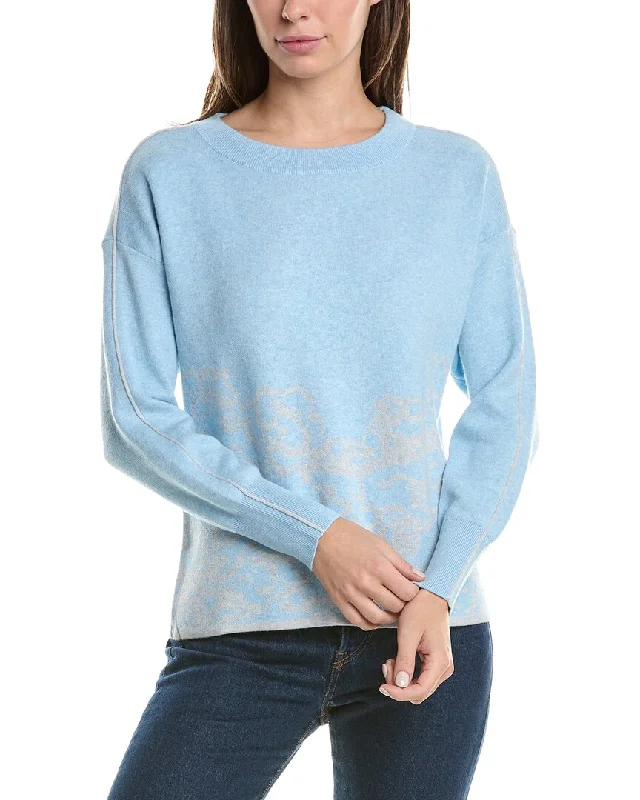 Forte Cashmere Swirl Cashmere-Blend Pullover