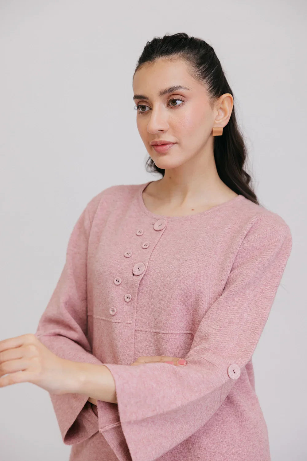 Full Sleeves Round Neck Cardigan Sweater