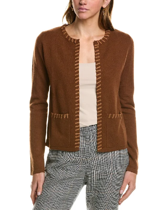 Kier + J Whipstitch Cashmere Cardigan