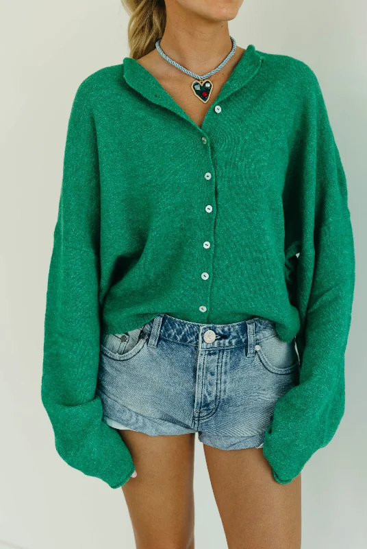 Noel Cardigan - Kelly Green