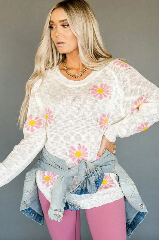 Summer Daisy Sweater