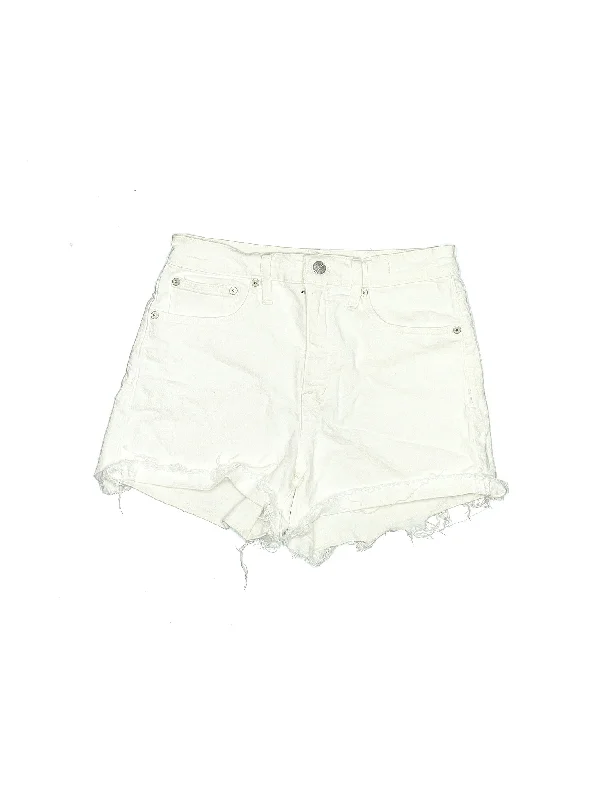 High-Rise Denim Shorts