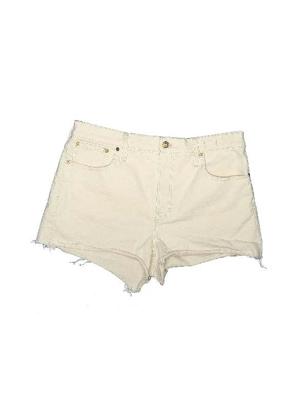 High-Rise Denim Shorts in Light Wash