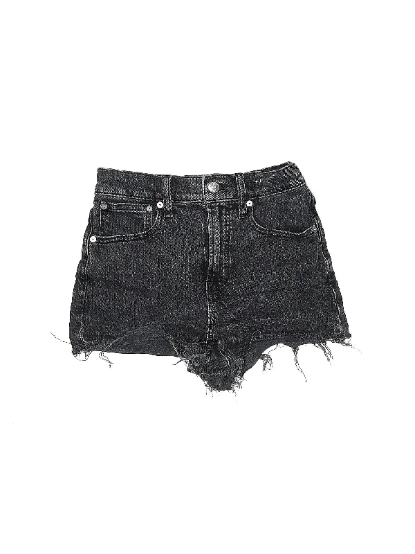 High-Rise Denim Shorts in Medium Wash