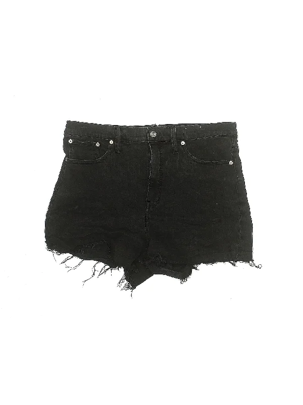 High-Rise Denim Shorts in Medium Wash