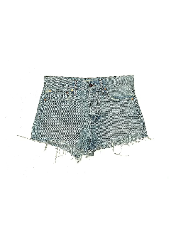 High-Rise Relaxed Denim Shorts In Cedarcroft Wash in Light Wash