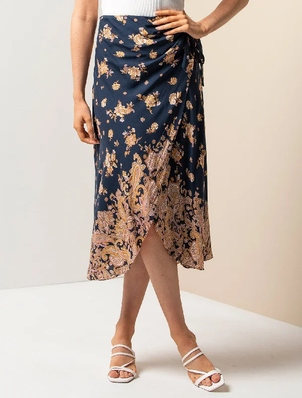 Maria Sarong Midi Skirt