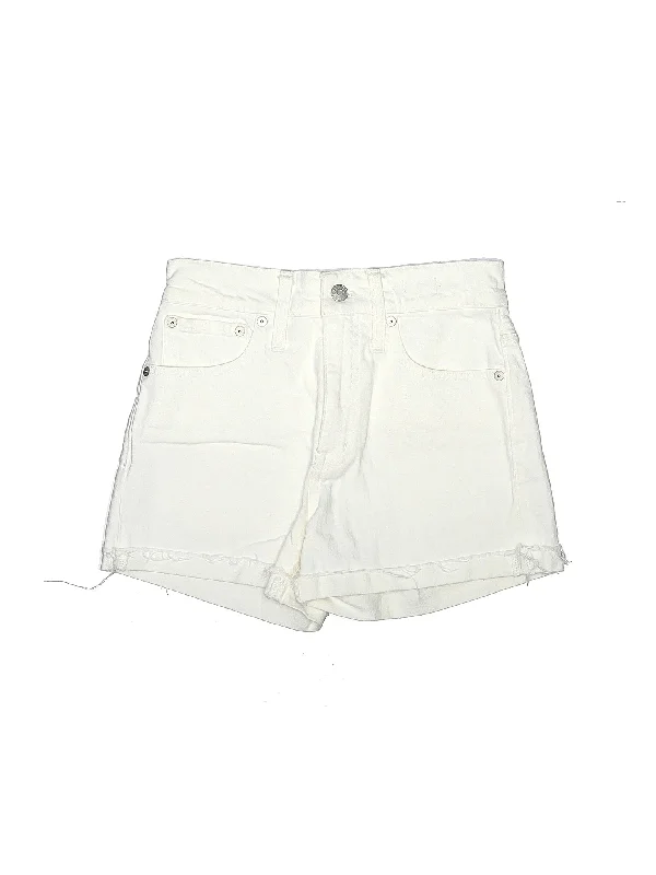 Mid-Rise Denim Shorts