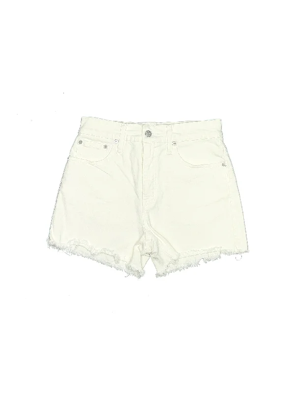 Mid-Rise Denim Shorts