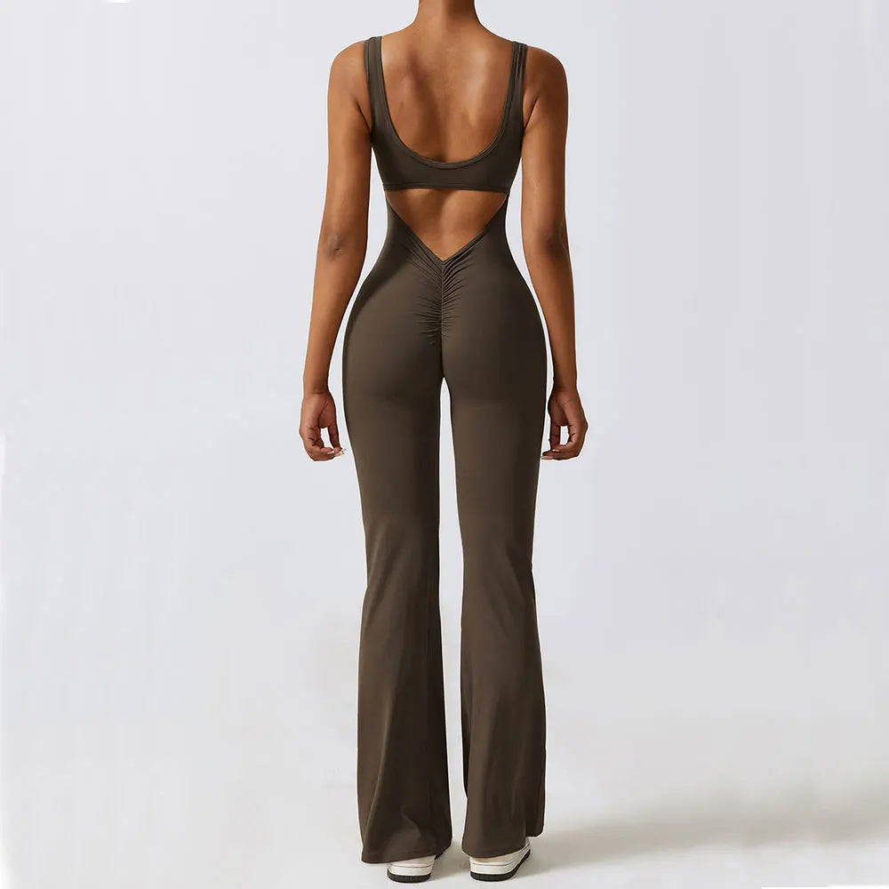 Yoga Suit & Stretch Push-Up Fitness Jumpsuit