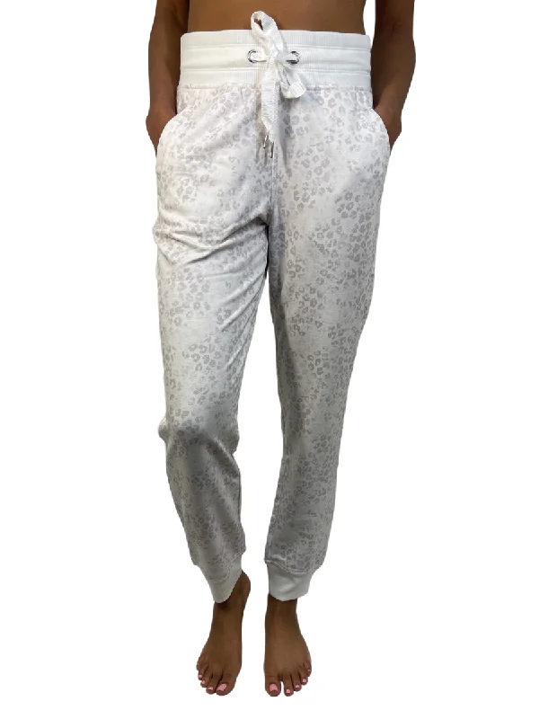 Apana Little Leopard Sweat Pants Winter White