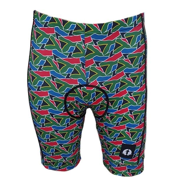 Funky Cycling Shorts - SA Flags