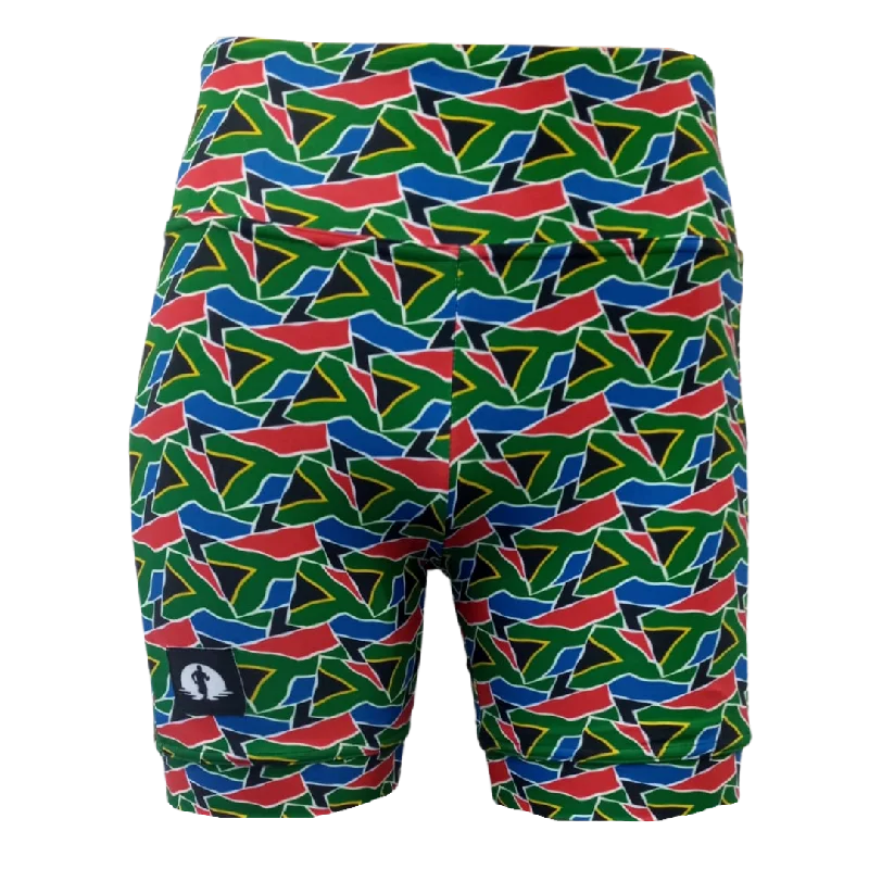 High Waist Funky Pants - Sa Flag