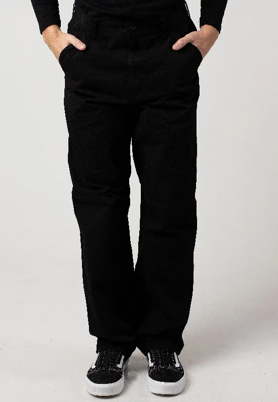 Carhartt WIP - Single Knee Garment Dyed Black - Pants