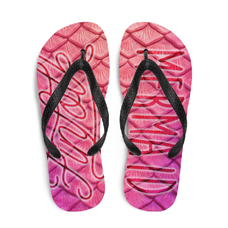 Finfolk Mermaid Fin-Flops: Plumeria