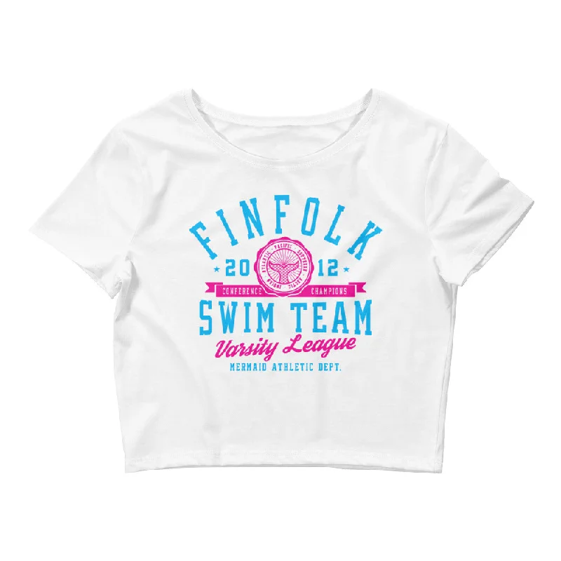 Finfolk Swim Team Crop Tee