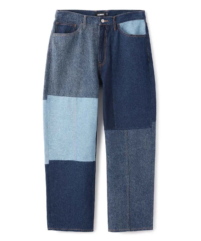 PATCHWORK DENIM PANTS