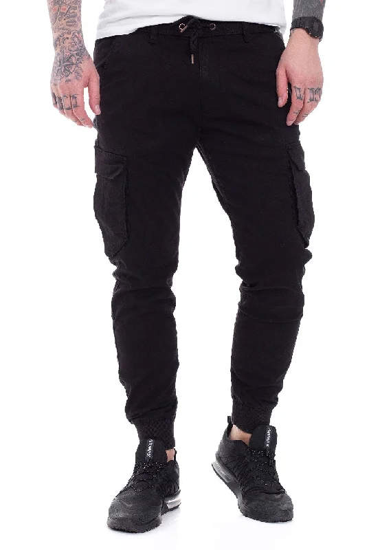 REELL - Reflex Rib Cargo Black - Pants