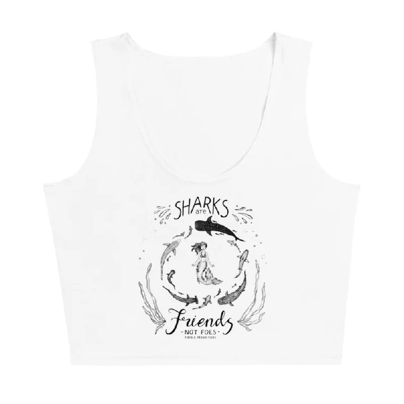 Shark Friends Crop Tank