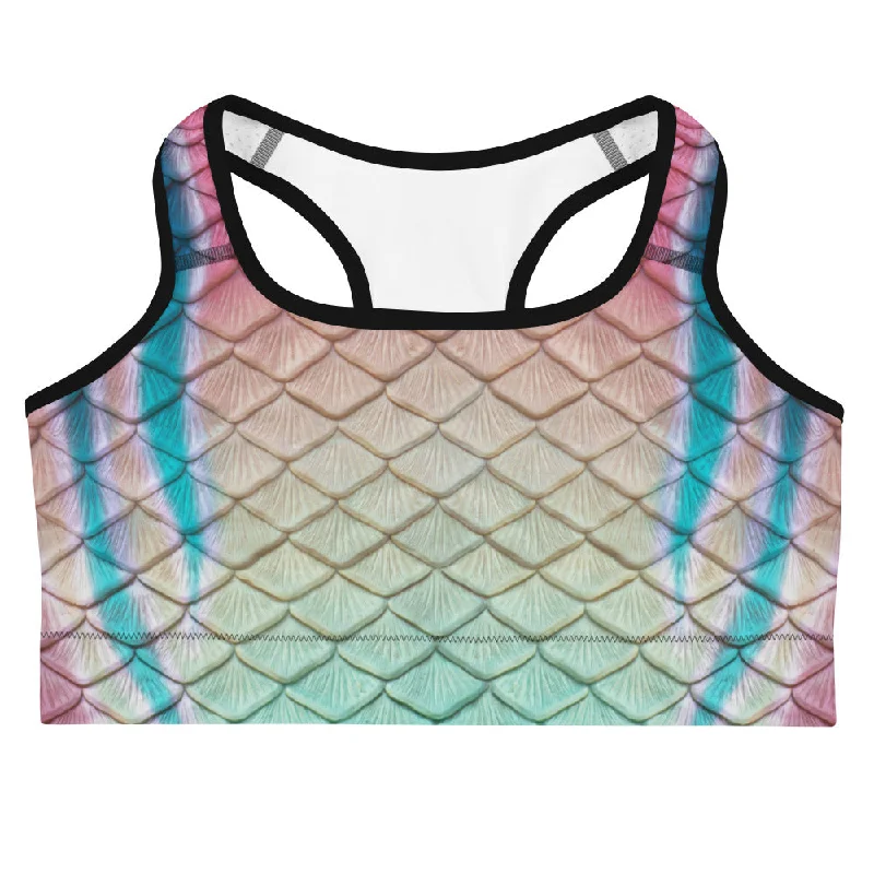 Turquoise Sunrise Sports Bra