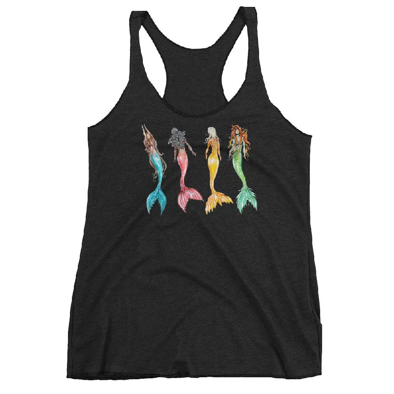 Watercolor Mermaid Racerback Tank